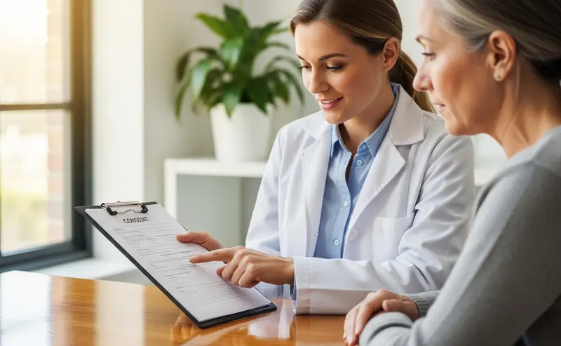 Lawyers near me for medical malpractice explaining informed consent documents